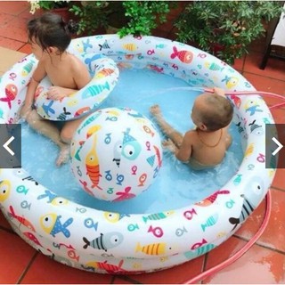 BỂ BƠI 3 CHI TIẾT CHO BÉ ( GỒM BỂ ,PHAO,BÓNG )