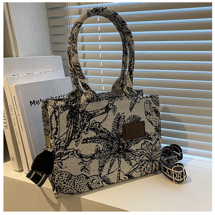 Túi Xách Cỡ Lớn In Họa Tiết Phong Cách Phương Tây Thời Trang Mới Cho Nữ