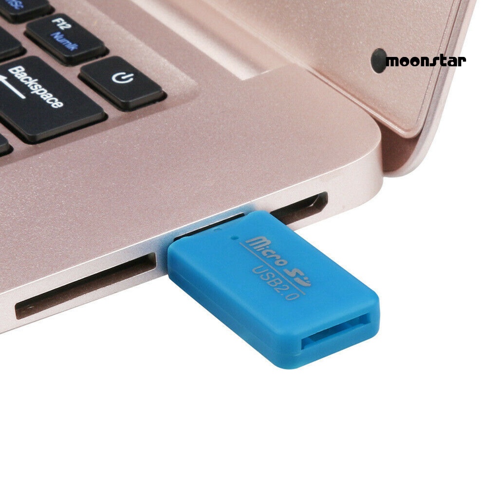 MO Mini Portable USB 2.0 TF Micro SD Memory Card Reader for PC Laptop Computer