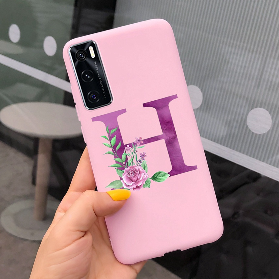 Ốp Điện Thoại Silicon Mềm Bo Viền Họa Tiết Chữ Cho Vivo V20SE V20 SE V 20 SE V2022 V2023