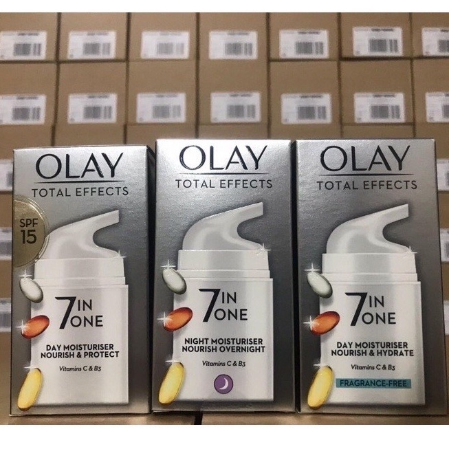 Kem dưỡng Olay Total Effects 7 In 1 Anti Ageing Moisturiser 50ml (bản UK mẫu mới)