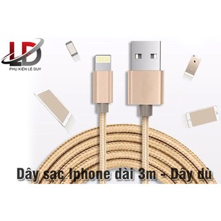 [ FREESHIP + GIÁ SỐC ] DÂY SẠC IPHONE, SAMSUNG DÀI 3M