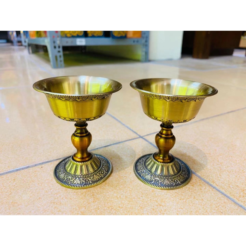 [PHÁP BẢO MINH CHÂU] Chén đựng nến bơ Cát Tường đồng nhỏ