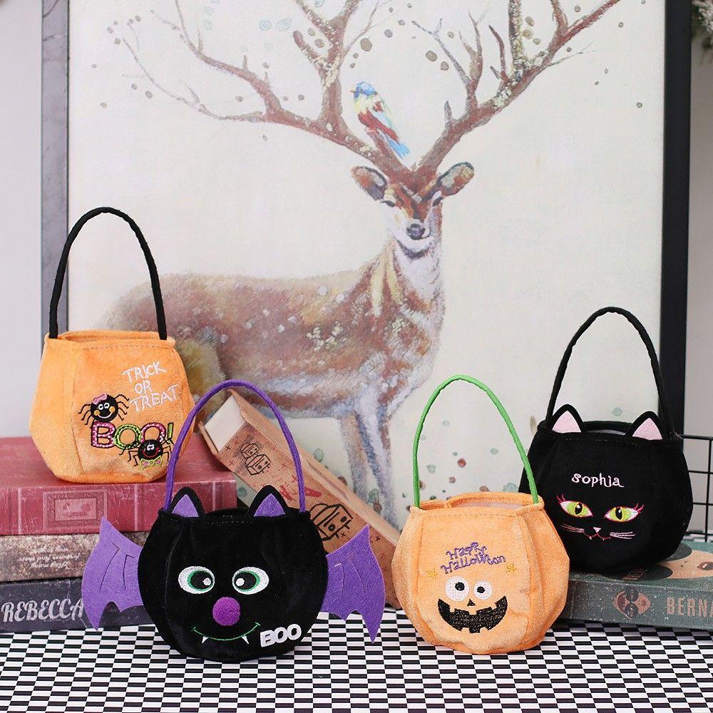 Giỏ Xách Đựng Quà Halloween Hình Bí Ngô Cho Bé