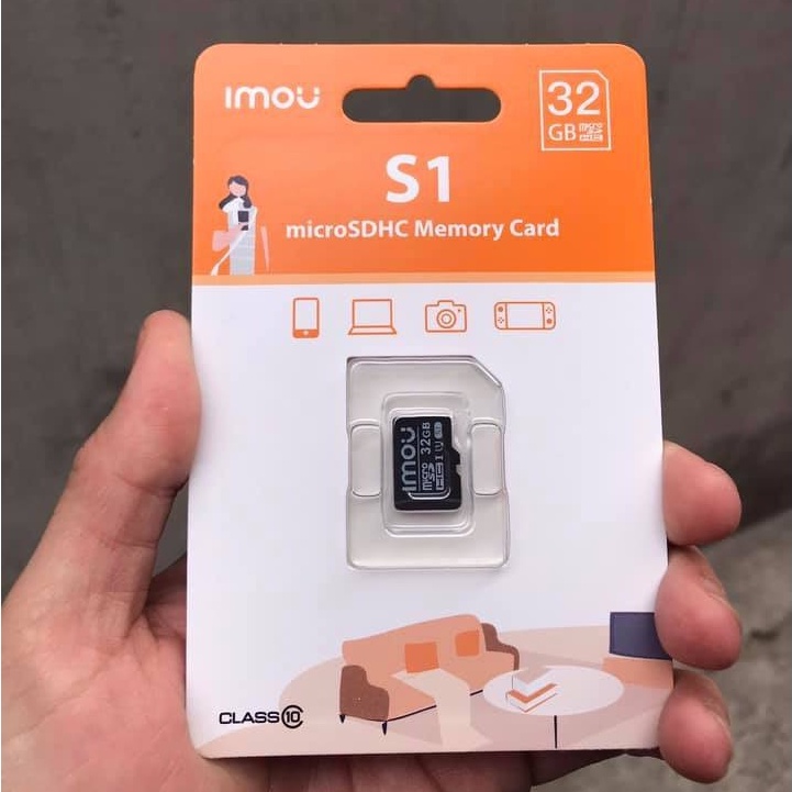 Thẻ nhớ cho camera IMOU chuẩn Micro SD dung lượng 32GB/64GB class 10 U1 tốc độ cao, hàng chính hãng | BigBuy360 - bigbuy360.vn