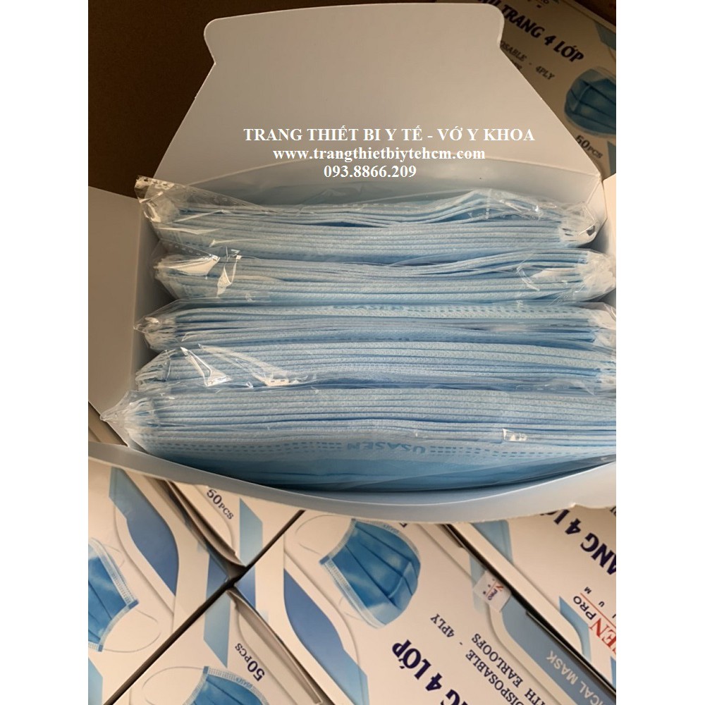 10 CÁI KHẨU TRANG XANH 4 LỚP US PRO | BigBuy360 - bigbuy360.vn