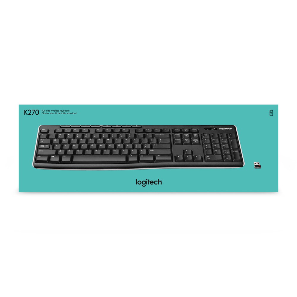 [Mã 155ELSALE giảm 7% đơn 300K] Bàn phím Logitech K270 Không Dây - Bảo hành 3 năm chính hãng