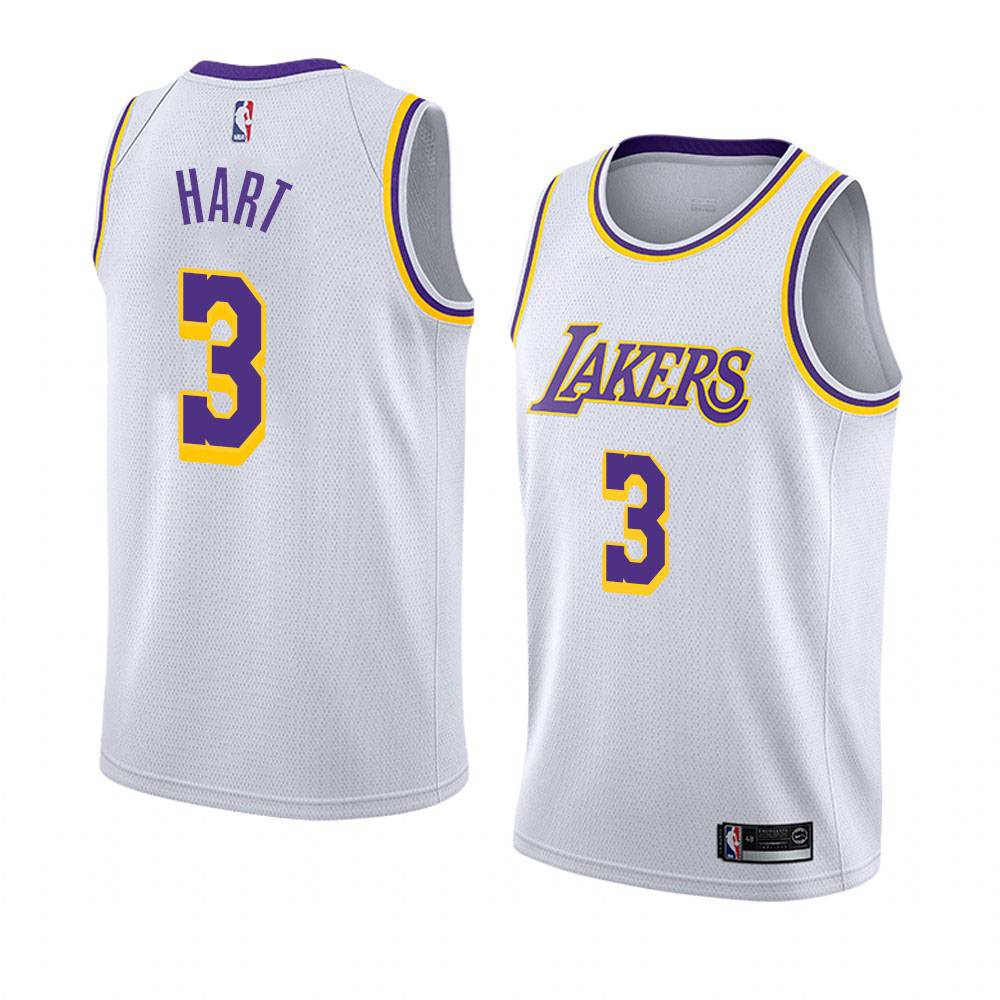 Áo Thun Ba Lỗ Màu Trắng In Chữ Ellen LA Lakers NBA Jersey