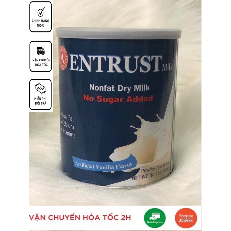 Sữa bột Entrust Milk Dành Cho Người Tiểu Đường ( Date 2024 )