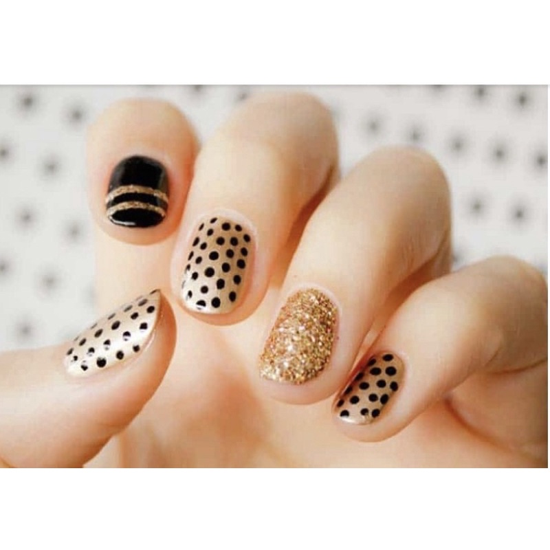 Set 5 cọ chấm bi nail vẽ móng nhiều size 2 đầu -Bút chấm đá nail