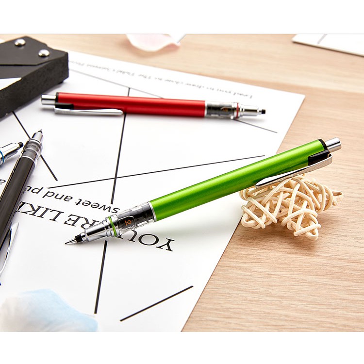 Combo một bút chì kim Uni Kuru Toga Advance + một hộp ngòi chì Uni Nano Dia Pencil Lead