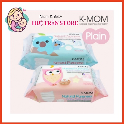 Khăn ướt cao cấp K-MOM Hàn Quốc (100c) - khăn trơn