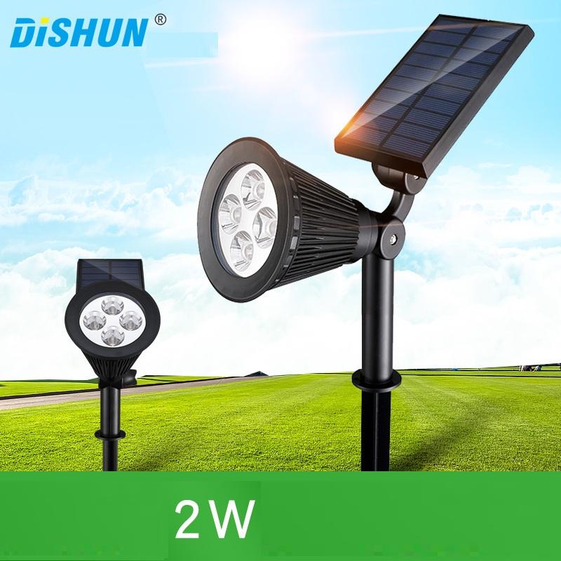 đèn chiếu sáng Led năng lượng mặt trời Dishun H5S-01 4 PHA LED tích điện, tự đông bật tắt - hàng nhập khẩu, có bảo hành