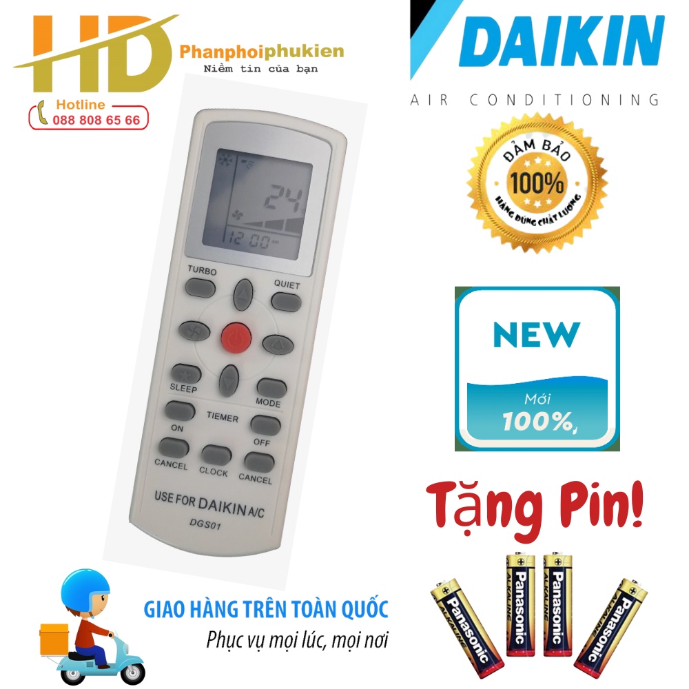 Điều khiển điều hòa daikin 2 chiều - Remote điều hòa daikin 2 chiều - Remote máy lạnh daikin 2 chiều