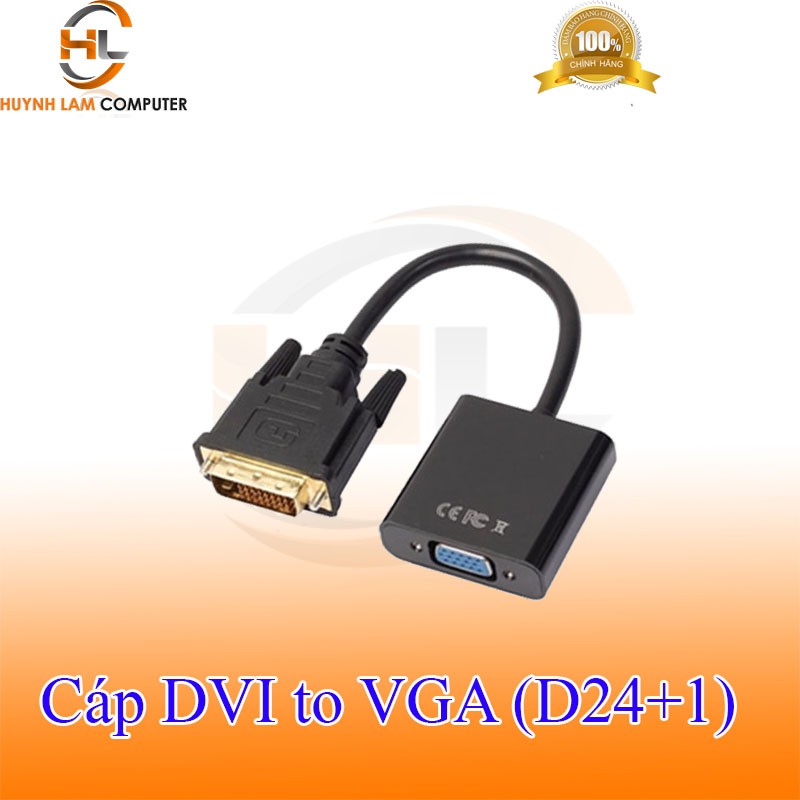 Cáp chuyển đổi tín hiệu DVI sang VGA D24+1 dài 0.2m hãng phân phối | WebRaoVat - webraovat.net.vn