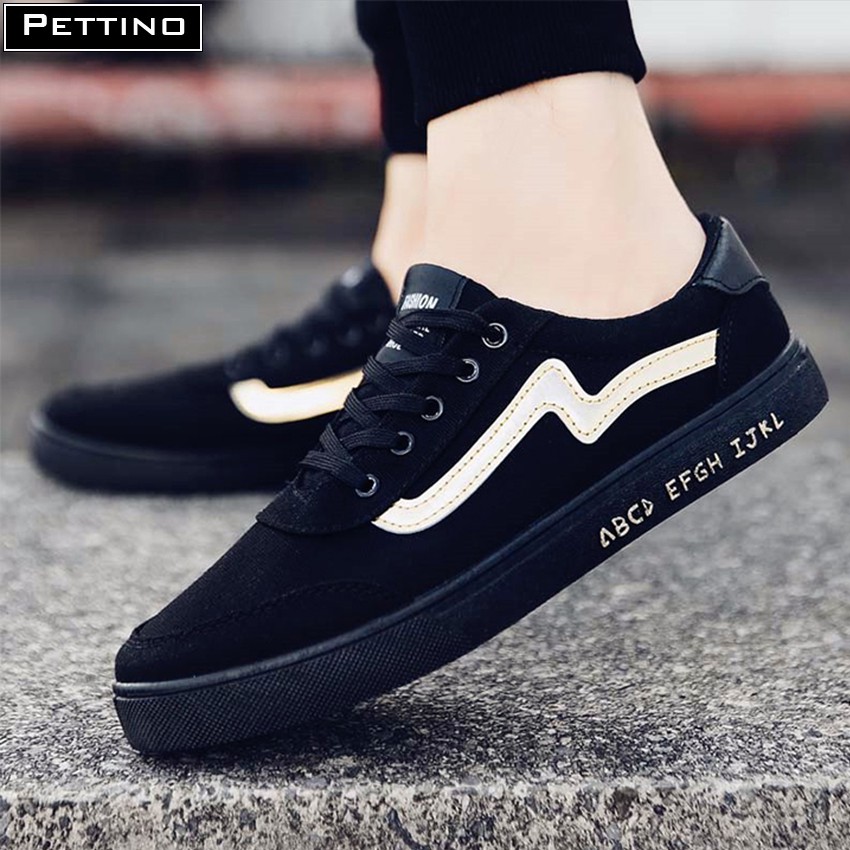 Giày sneaker nam thời trang màu đen PETTINO - GT01