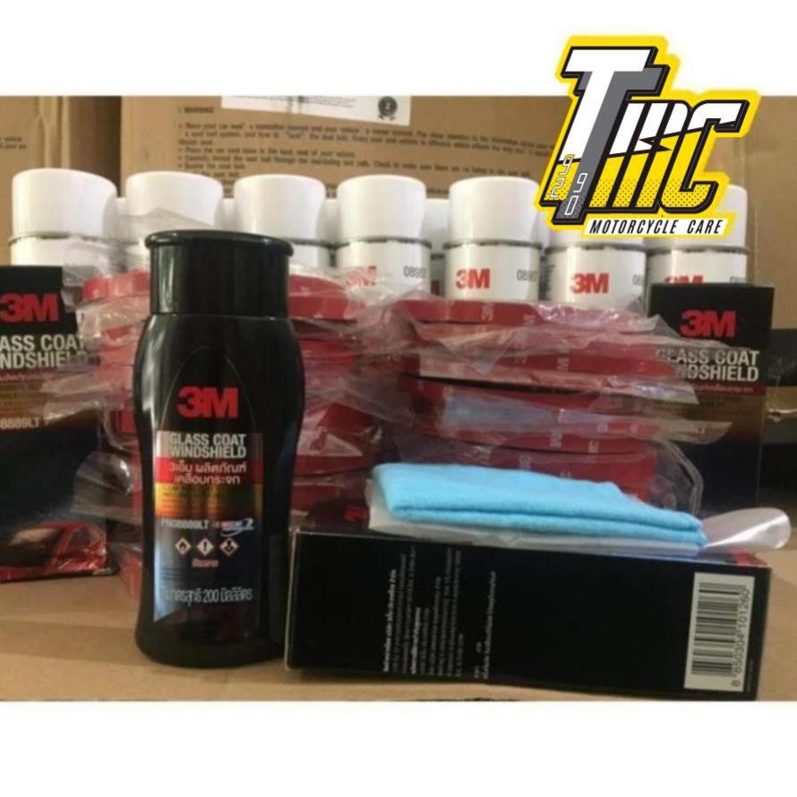Chai phủ nano chống bám nước trên gương kính xe ô tô 3M GLASS COAT WINDSHIELD 08889 LT | BigBuy360 - bigbuy360.vn