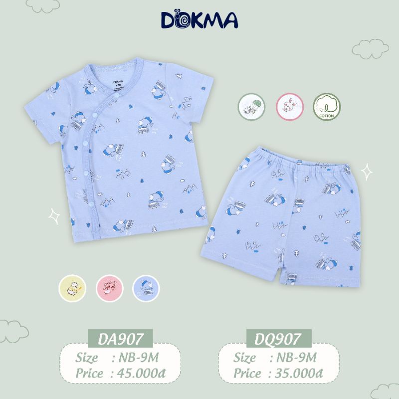 BỘ CỘC TAY SƠ SINH CÀI GIỮA CHO BÉ DOKMA