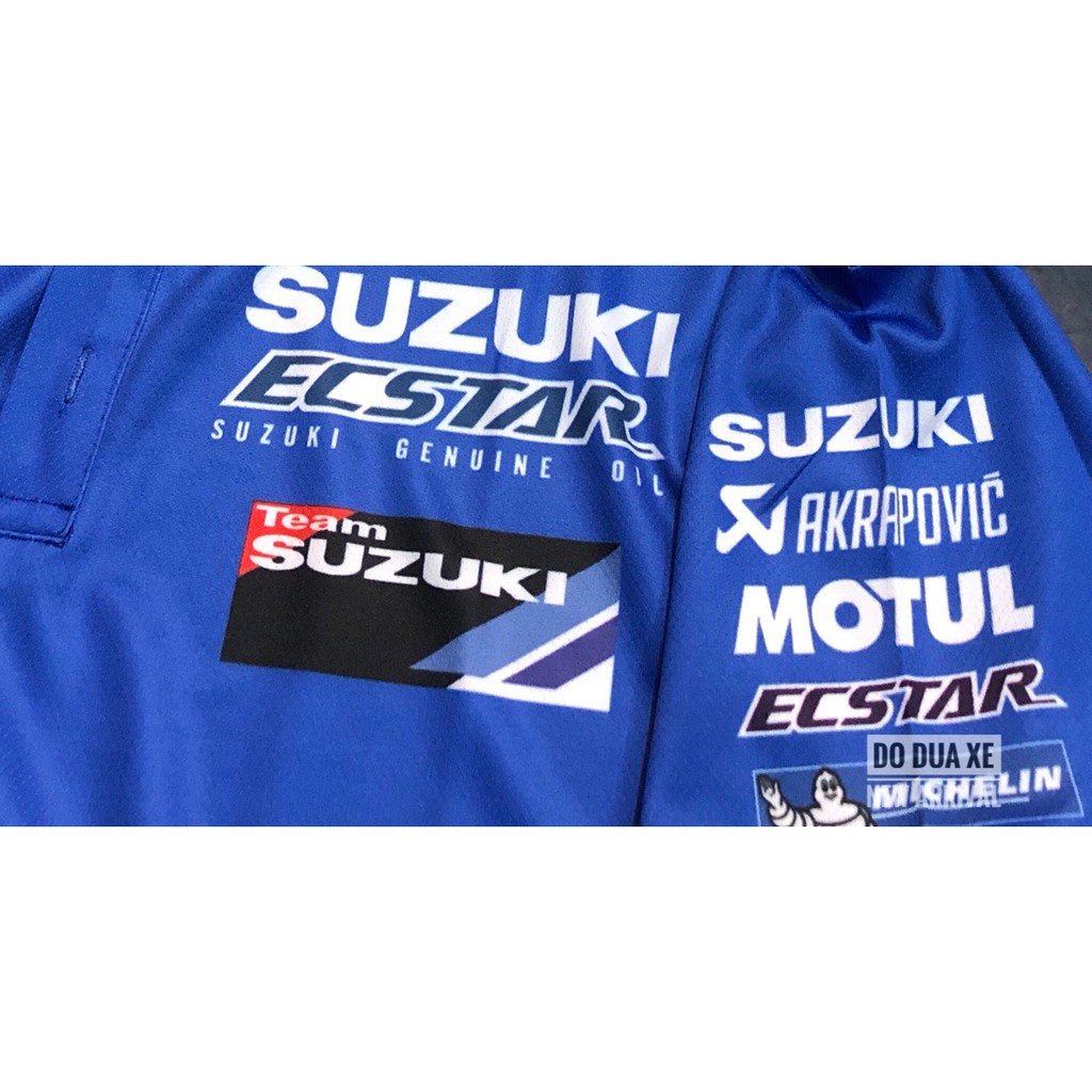 Áo thun đua xe polo Suzuki
