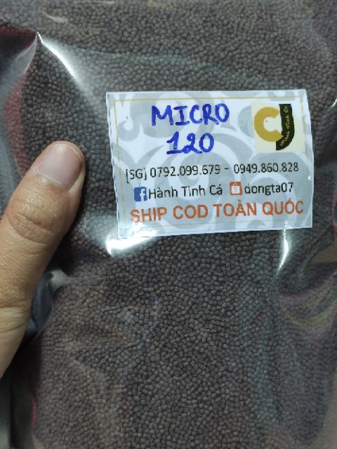 1kg Cám Micro 120 [VIÊN NỔI kt 1.2mm]