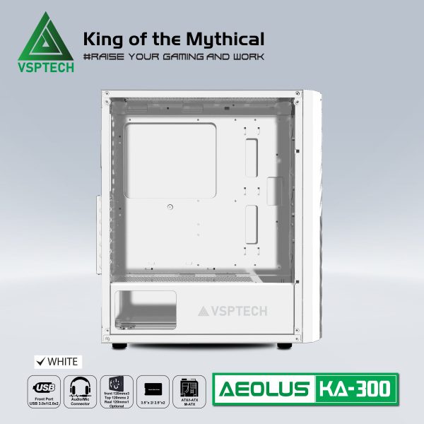 Vỏ Máy Tính Case Gaming VSPTech KA-300 Mid Tower - Hàng Chính Hãng