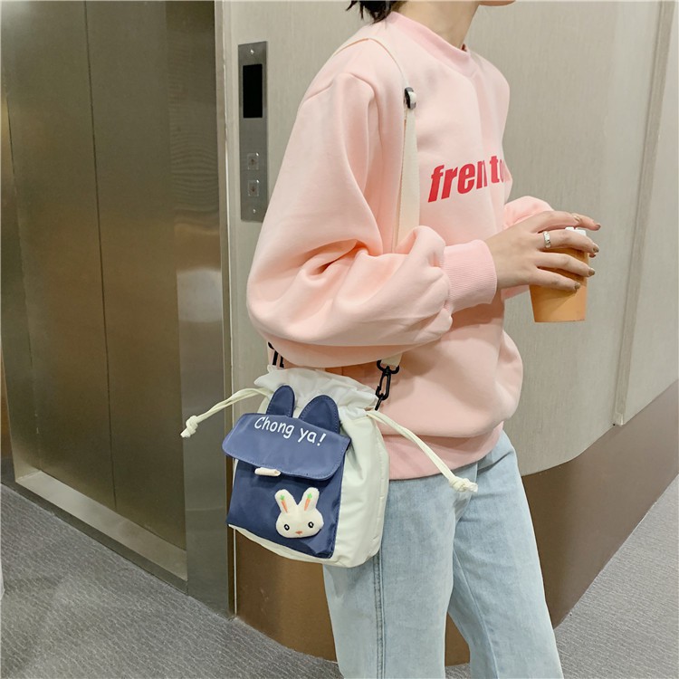 Túi đeo chéo tai thỏ phối màu Chongya | BigBuy360 - bigbuy360.vn