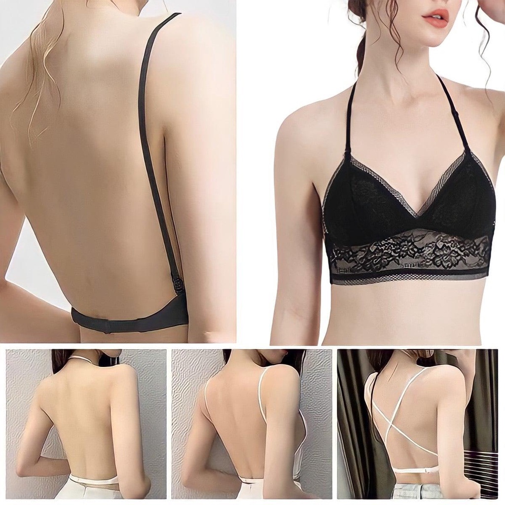 Áo Lót Hở lưng sexy (Giá Rẻ Hủy Diệt) phối ren tinh tế gợi cảm - HL01
