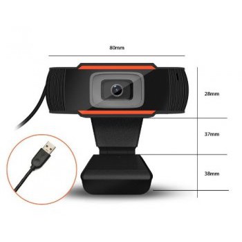 Webcam 1080p Hd Màu Đen | BigBuy360 - bigbuy360.vn