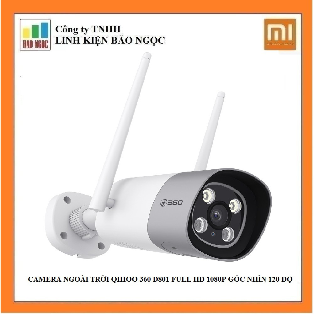 CAMERA NGOÀI TRỜI QIHOO 360 D801 FULL HD 1080P GÓC NHÌN 120 ĐỘ