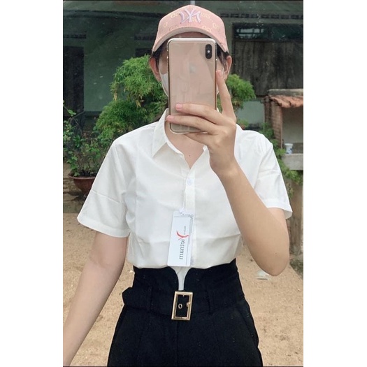 Quần tây khoen vuông mỏng Lưng siêu cao