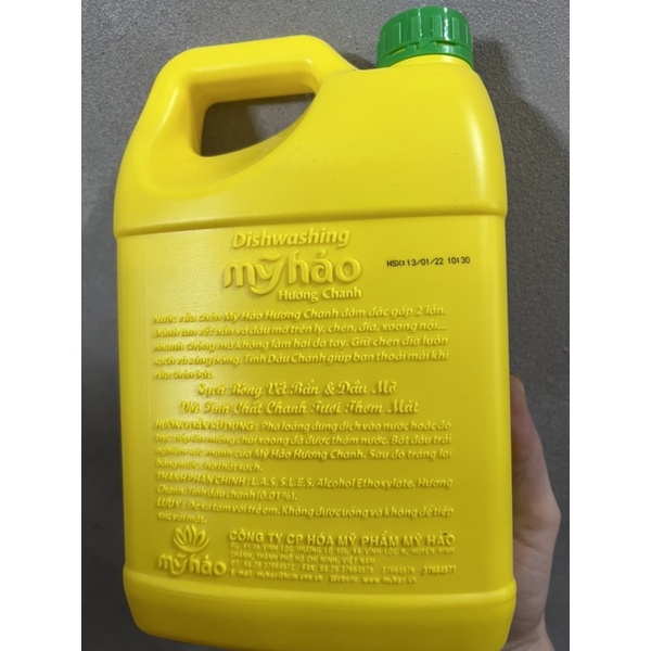 Nước Rửa Chén Mỹ Hảo Hương Chanh can 1,5kg