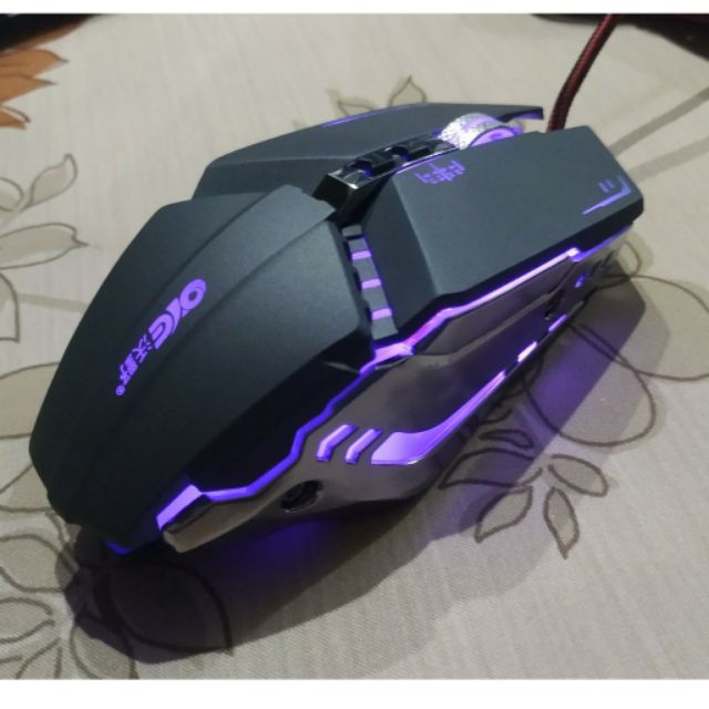 💖🦊Chuột Gaming Hãng OYE X800 3200dpi 7D ( Xám Bạc ) có hỗ trợ phần mềm tùy chỉnh DPI, LED chuyên nghiệp