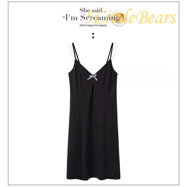 Đầm Ngủ Chất Liệu Cotton 100% Phối Nơ Phong Cách Công Chúa Thời Trang Mùa Hè Cho Nữ