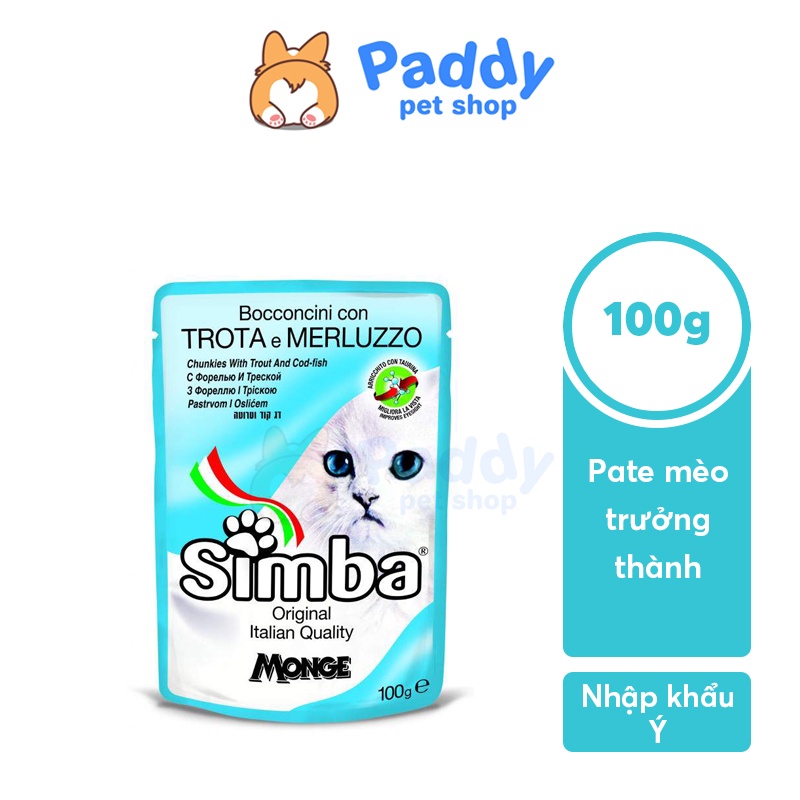 Pate Simba Cho Mèo Trưởng Thành (Nhập khẩu Ý)