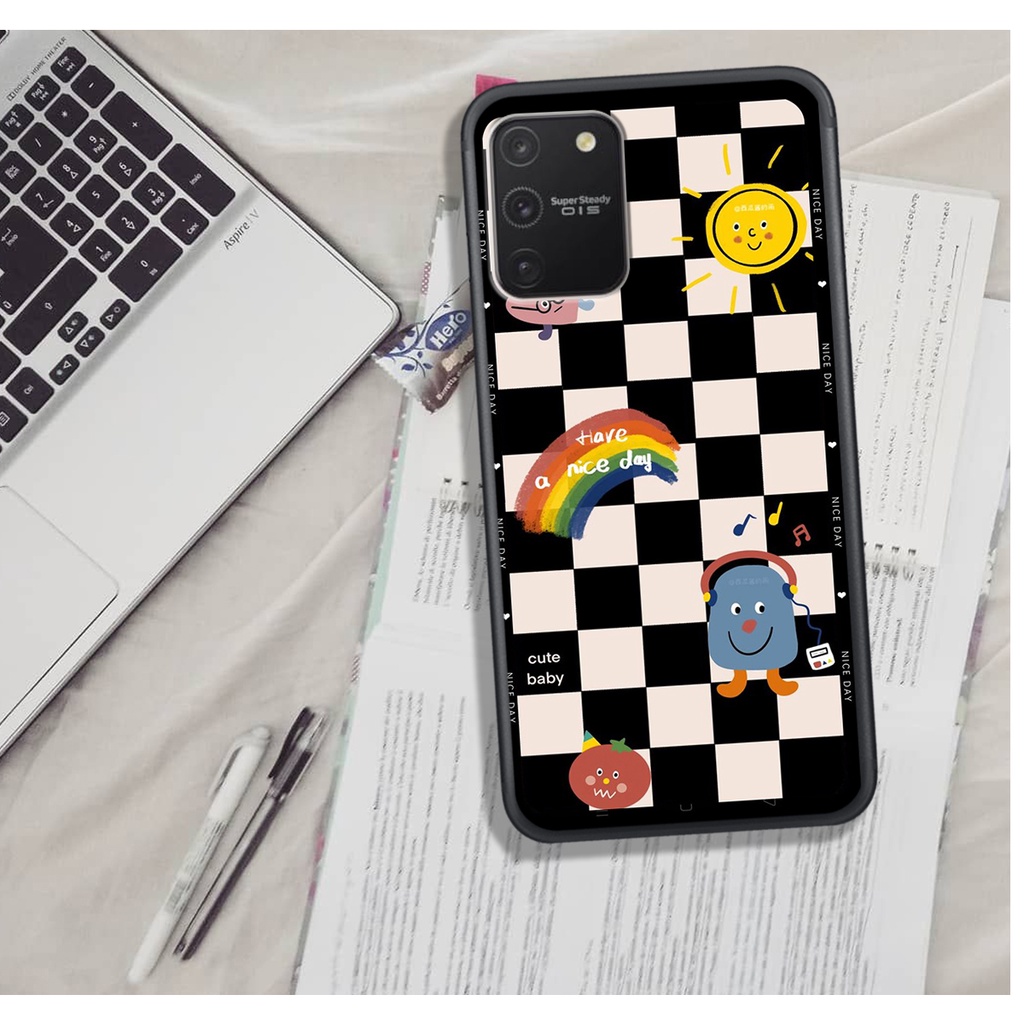 Ốp Lưng Samsung S9 - S9 PLUS - S10 LITE - NOTE 10 LITE  , In Hình &quot;Black Heart&quot; Phong Cách Đẹp.