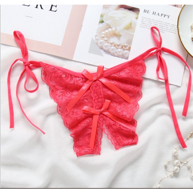 👙❣️QUẦN LỌT KHE XẺ ĐÁY REN MỊN CAO CẤP CẠP DÂY SEXY FREESIZE MÀU ĐEN/ HỒNG/ TRẮNG/ TÍM 017