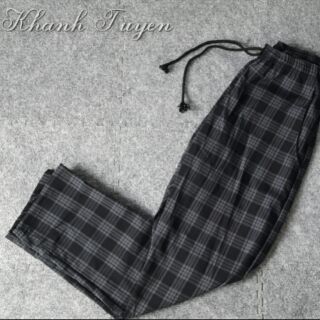 PLAID PANT - QUẦN SỌC CARO - XÁM ĐEN