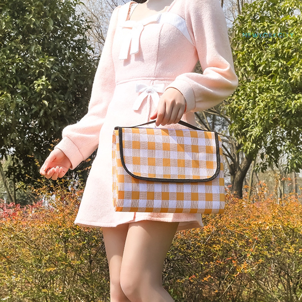 Thảm Cắm Trại Bằng Vải Không Dệt Dày Dặn Chống Nước Có Thể Gấp Gọn Tiện Dụng