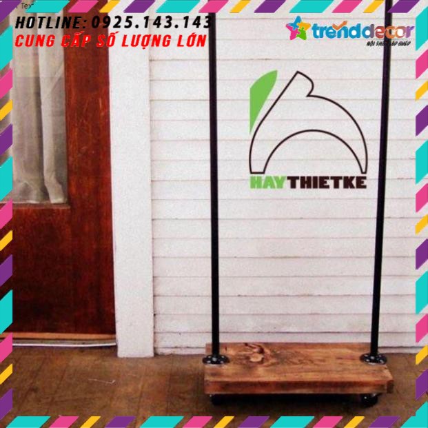 BÁN SỈ Kệ treo quần áo bằng ống nước sắt bề đẹp - nội thất ống nước trang trí