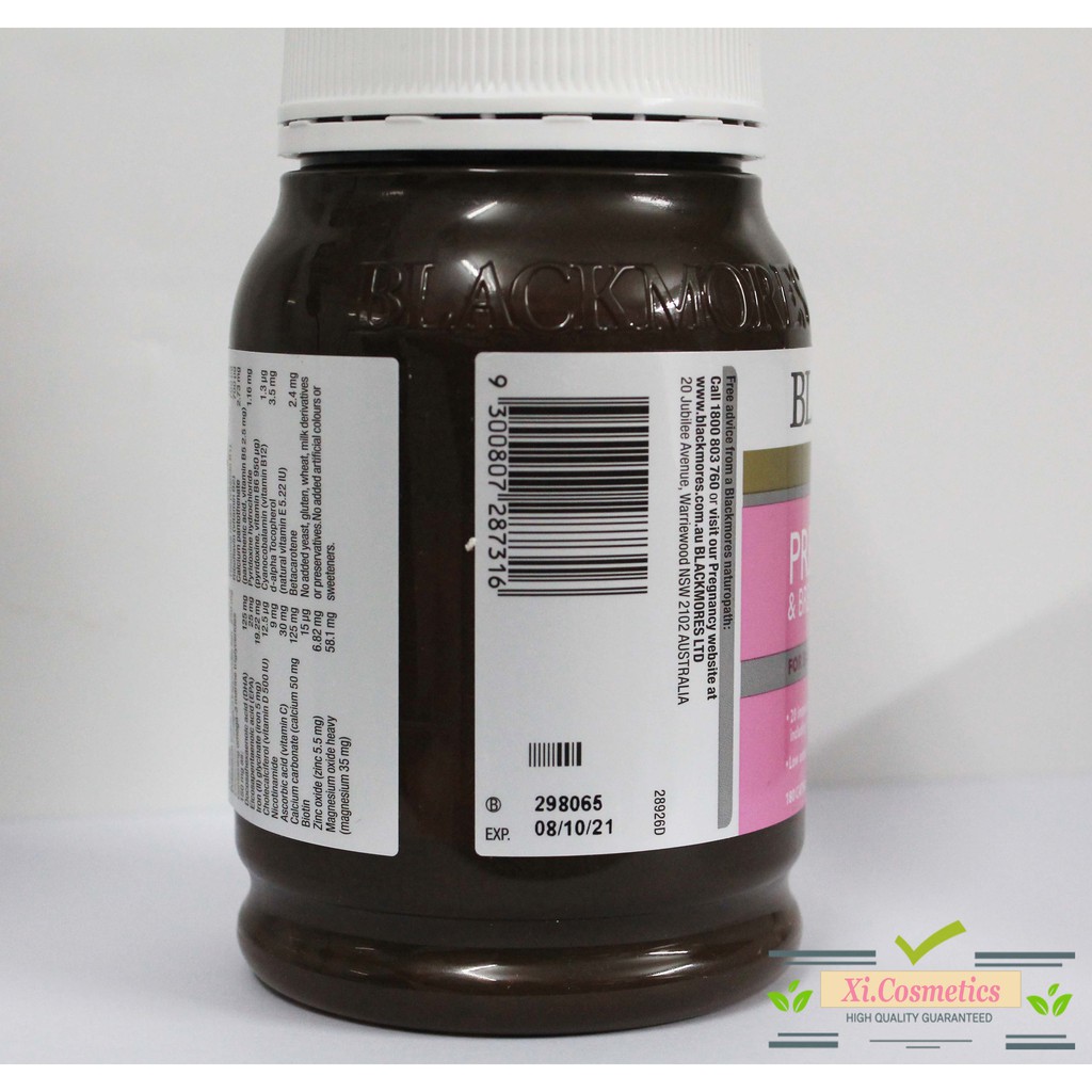 Viên uống Blackmores Pregnancy & Breast-Feeding Gold 180 viên - Vitamin Dành cho bà bầu và phụ nữ sau sinh