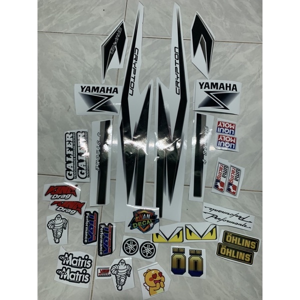 Tem sirius 110 crypton trắng