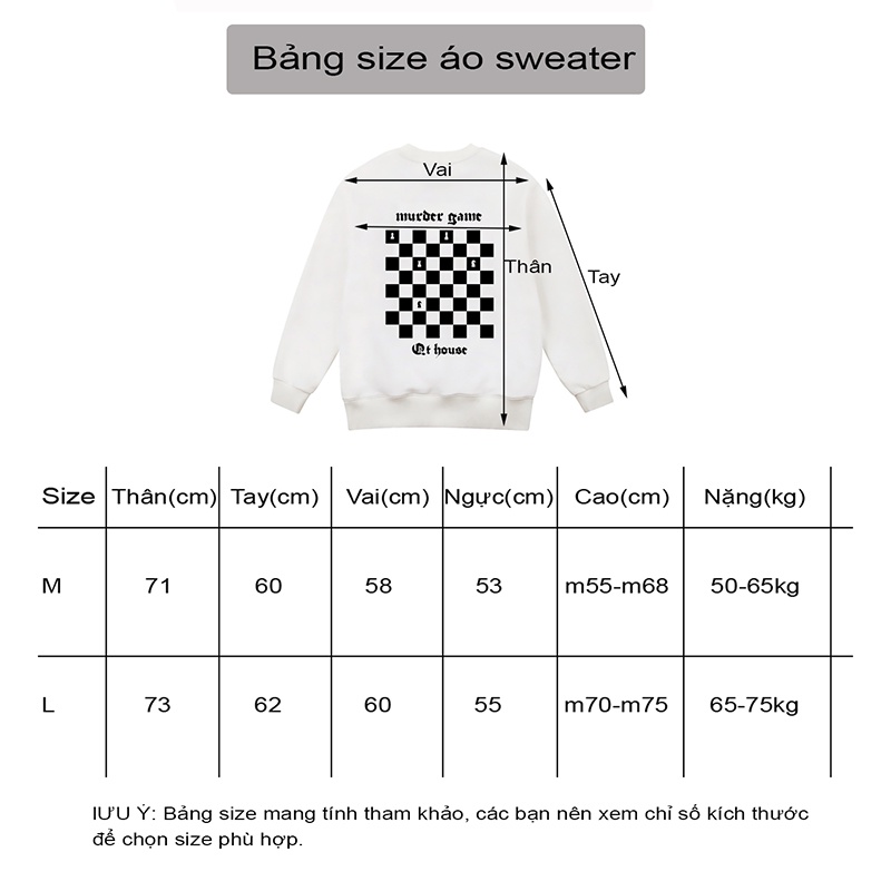 Áo sweater unisex nam nữ form rộng Qt.house nỉ dài tay SWBC01 | BigBuy360 - bigbuy360.vn