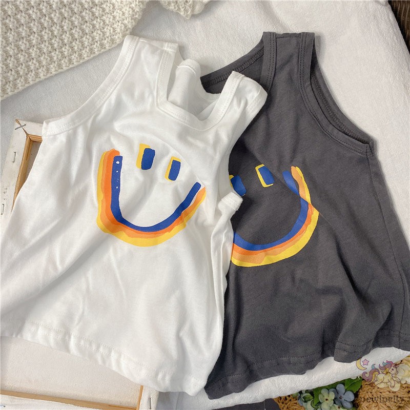 Áo sát nách phong cách Hàn Quốc thể thao thời trang năng động cho bé