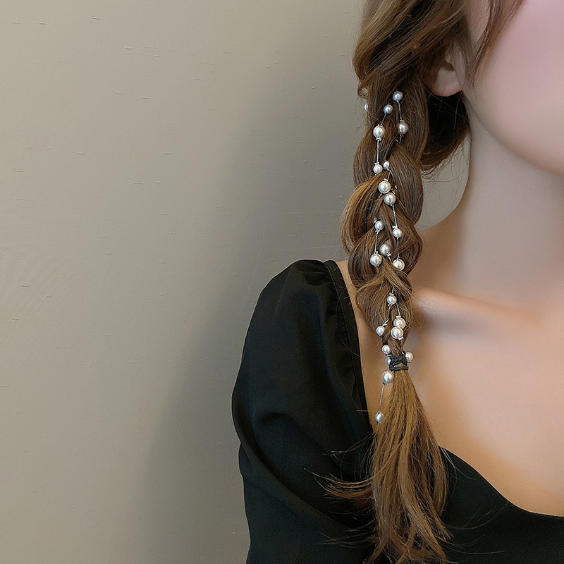 Phụ Kiện Trang Trí Tóc Đính Ngọc Trai Nhân Tạo Dành Cho Nữ