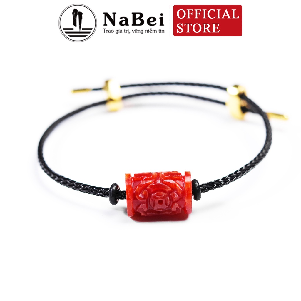 Vòng Tay Charm Lu Thống Ngọc Huyết Tự Nhiên Phù Hợp Mệnh Hỏa, Thổ Cho Nam Nữ NB191 - Phong Thuỷ NaBei Store