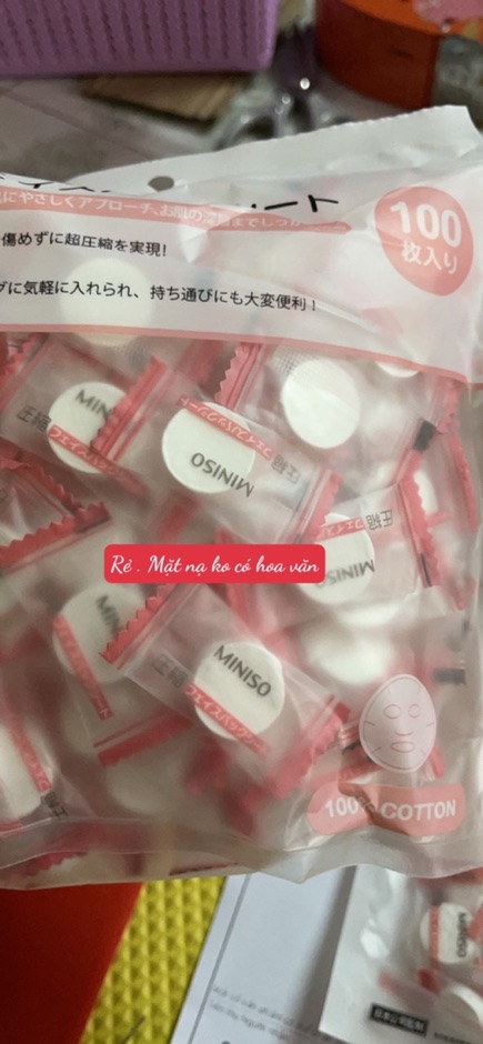 (RẺ VÔ ĐỊCH )Mặt nạ nén miniso- Bán theo túi 100 viên | Thế Giới Skin Care