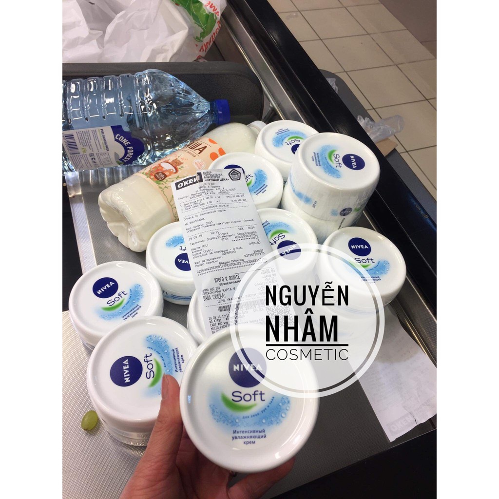 [HÀNG XÁCH TAY] Kem Dưỡng Ẩm NIVEA SOFT ❤️ Dành Cho Mặt và Toàn Thân