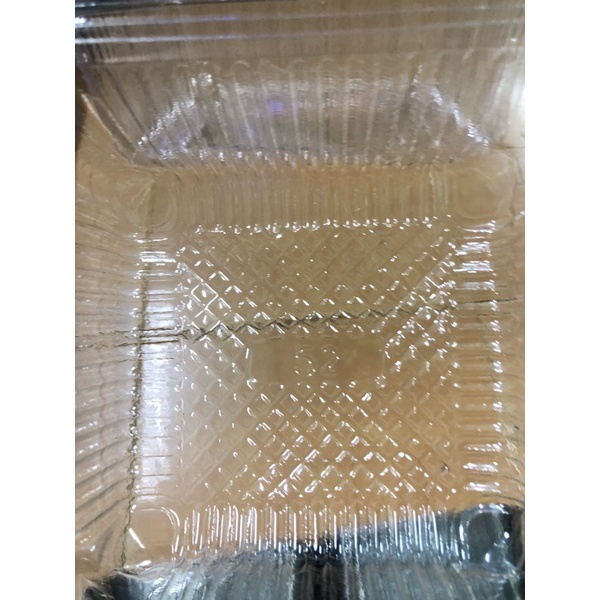 10 hộp H52 cao 10cmx9cm hộp nhựa đựng bánh có nắp đựng bánh kem nhựa pet trong hộp đựng bánh su hộp vuông bánh