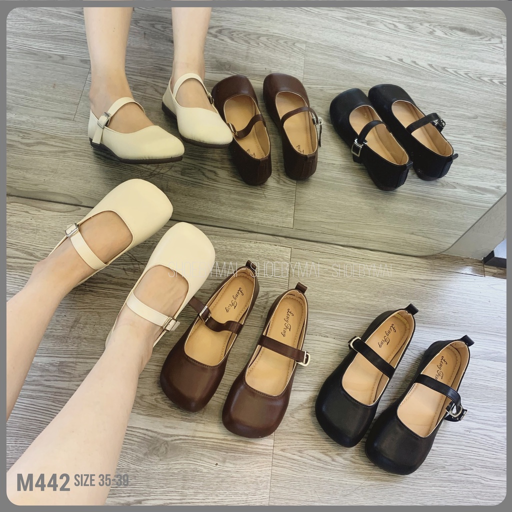 Giày búp bê nữ quai ngang cá tính M442