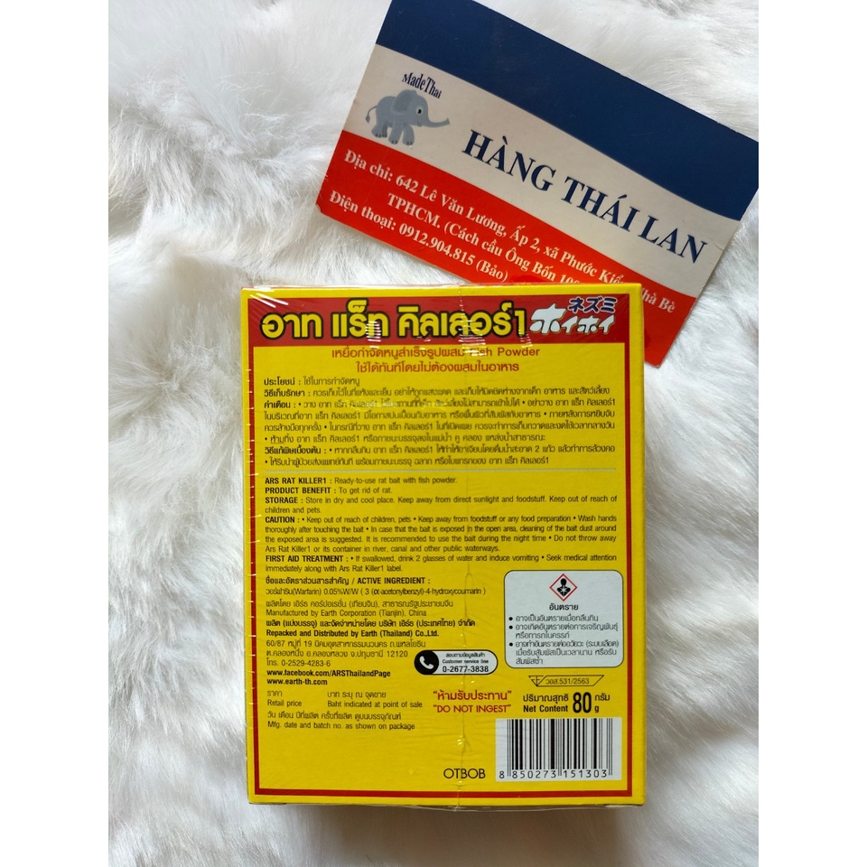 Kẹo diệt chuột ARS Rat Killer Thái Lan 80GR